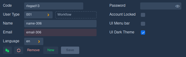 form user dark