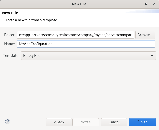 my app create configuration1