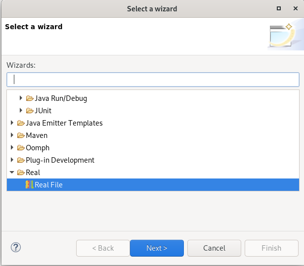 real open file wizard