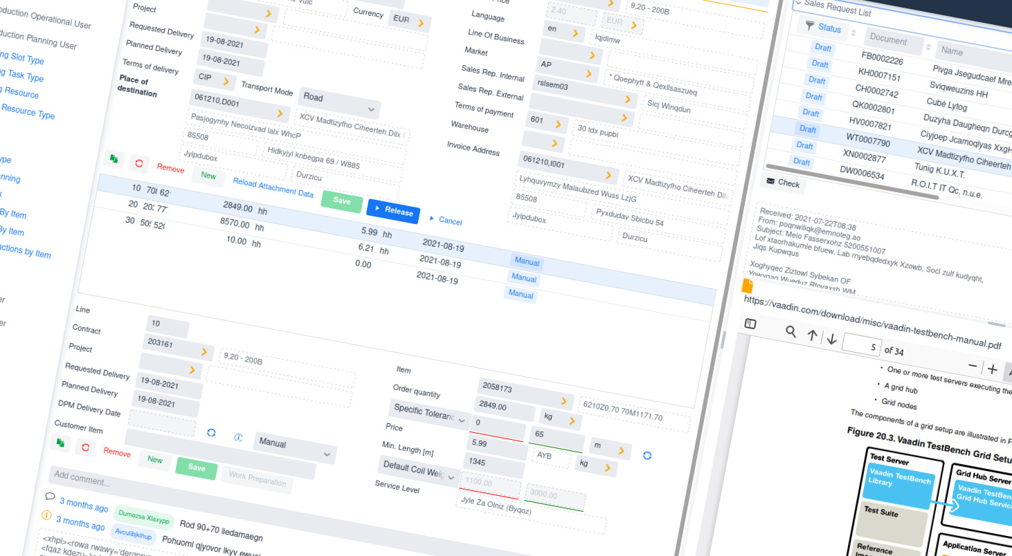 Wercstat demo scherm